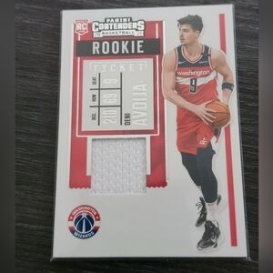 2020-21 Contenders Deni Avdija Rookie Jersey Card - Washington Wizards